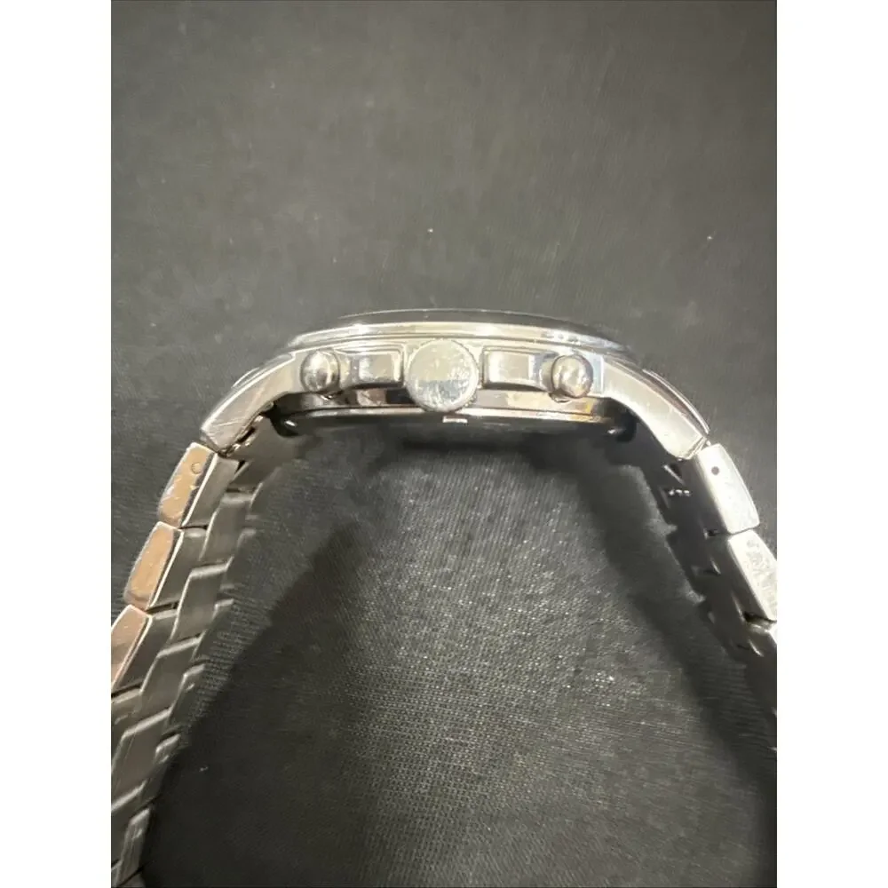 Men’s Fossil Grant Wristwatch FS-4736 W/Box New Battery 44mm Case 7.75” Band